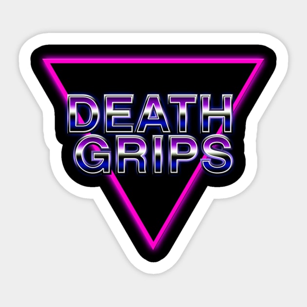 DEATH GRIPS retro logo Sticker by fearonfear